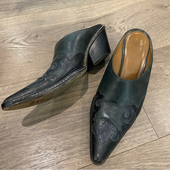 Couture Donald J Pliner Leather Mules Size 7.5 - Picture 11 of 12